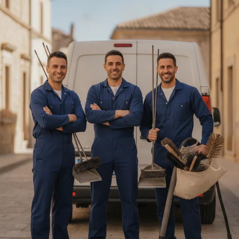 Deshollinador equipo en Santiago de Compostela